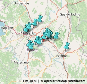 Mappa Via Fernando de Rosa, 06083 Bastia Umbra PG, Italia (9.23)