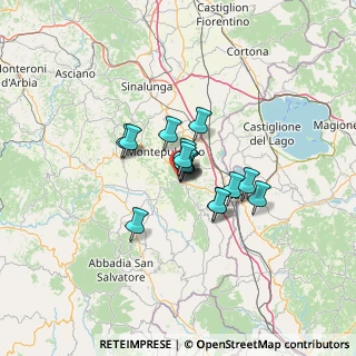 Mappa Via Sant'Agnese, 53042 Chianciano Terme SI, Italia (7.6775)