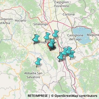 Mappa Via Giuseppe Sabatini, 53042 Chianciano Terme SI, Italia (7.66)
