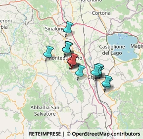 Mappa 53042 Chianciano Terme SI, Italia (9.06467)