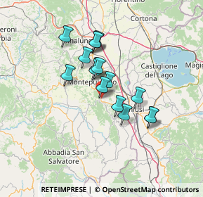 Mappa 53042 Chianciano Terme SI, Italia (10.84125)