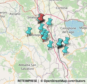 Mappa 53042 Chianciano Terme SI, Italia (10.92167)