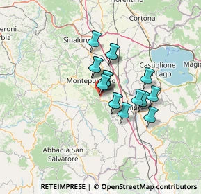 Mappa 53042 Chianciano Terme SI, Italia (9.16111)