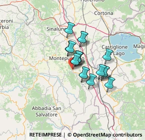 Mappa Piazza Italia, 53042 Chianciano Terme SI, Italia (8.99882)