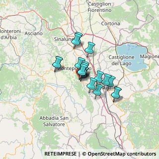 Mappa Viale Lombardia, 53042 Chianciano Terme SI, Italia (7.9705)