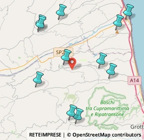 Mappa 63062 Montefiore dell'Aso AP, Italia (5.14364)