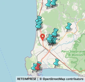 Mappa Via Chiusagrande prima, 57021 Campiglia Marittima LI, Italia (7.3875)