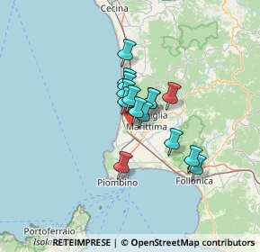 Mappa Via Chiusagrande prima, 57021 Campiglia Marittima LI, Italia (8.558)