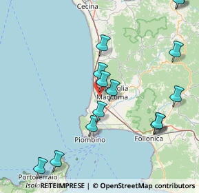 Mappa Via Chiusagrande prima, 57021 Campiglia Marittima LI, Italia (19.80533)