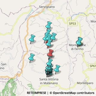 Mappa Via S.Pietro Pozzuolo, 63839 Servigliano FM, Italia (1.9208)