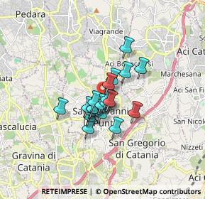 Mappa STABILIMENTO VIA ARCOBALENO 51 UFFICI, 95037 San Giovanni la punta CT, Italia (1.137)