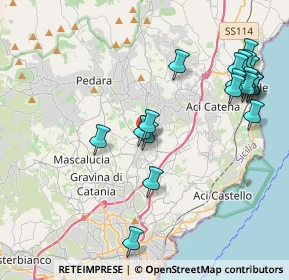 Mappa STABILIMENTO VIA ARCOBALENO 51 UFFICI, 95037 San Giovanni la punta CT, Italia (5.155)