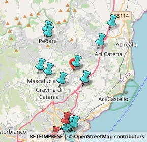 Mappa Viale della regione, 95037 San Giovanni La Punta CT, Italia (5.48111)