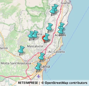 Mappa STABILIMENTO VIA ARCOBALENO 51 UFFICI, 95037 San Giovanni la punta CT, Italia (7.46636)