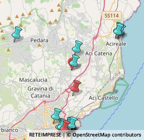 Mappa C.c. I Portali, 95037 San Giovanni la punta CT, Italia (6.55)