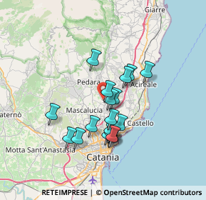 Mappa Via Fisichelli, 95037 San Giovanni la punta CT, Italia (6.38526)