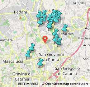 Mappa Via Fisichelli, 95037 San Giovanni la punta CT, Italia (1.9045)