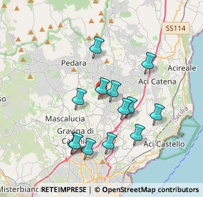 Mappa Via Fisichelli, 95037 San Giovanni la punta CT, Italia (3.7)