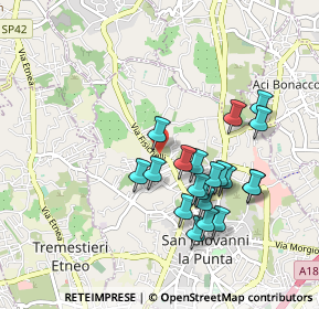 Mappa Via Fisichelli, 95037 San Giovanni la punta CT, Italia (0.979)