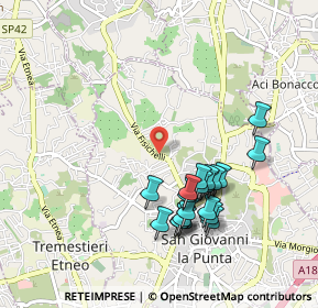 Mappa Via Fisichelli, 95037 San Giovanni la punta CT, Italia (1.0575)