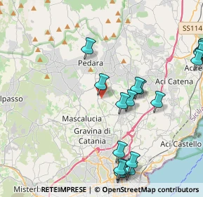 Mappa Via Raffaello Sanzio, 95030 Tremestieri Etneo CT, Italia (5.82)