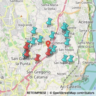 Mappa Via Pizzo Maugeri, 95025 Aci Sant'Antonio CT, Italia (1.875)