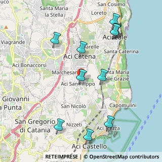 Mappa Via Marchese di Casalotto, 95022 Aci catena CT, Italia (2.65455)