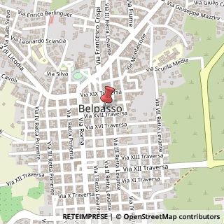 Mappa Via II Retta di Levante, 296, 95032 Belpasso, Catania (Sicilia)