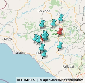 Mappa Via Vittorio Emanuele, 92020 Villafranca Sicula AG, Italia (9.46357)
