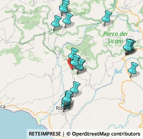 Mappa Via Vittorio Emanuele, 92020 Villafranca Sicula AG, Italia (9.5975)