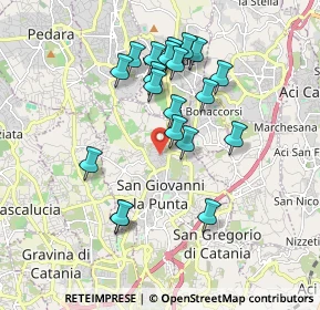 Mappa Via Ancona, 95037 San Giovanni La Punta CT, Italia (1.898)