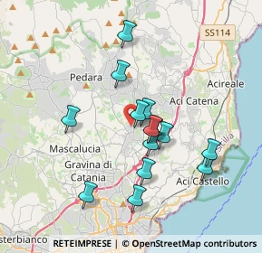 Mappa Via Ancona, 95037 San Giovanni La Punta CT, Italia (3.53571)