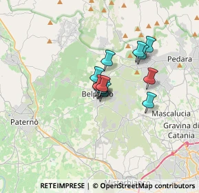 Mappa Via XIII Traversa, 95032 Belpasso CT, Italia (2.25417)