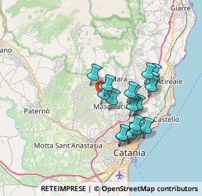 Mappa Via Puglia, 95030 Mascalucia CT, Italia (6.58833)