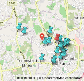 Mappa Via Vulcano, 95037 San Giovanni la punta CT, Italia (1.0705)