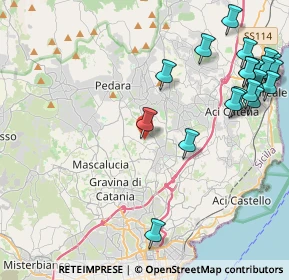 Mappa Via Vulcano, 95037 San Giovanni la punta CT, Italia (6.1935)