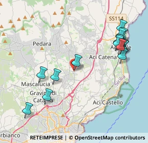 Mappa Contrada Bottazzi, 95037 San Giovanni La Punta CT, Italia (5.29375)