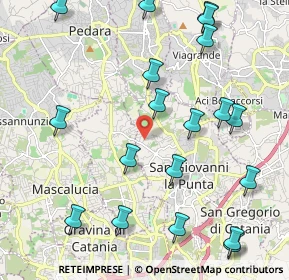 Mappa Via Aspromonte, 95037 San Giovanni la punta CT, Italia (2.87842)