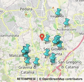 Mappa Via Aspromonte, 95037 San Giovanni la punta CT, Italia (2.18375)