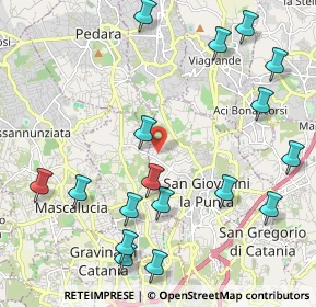 Mappa Via Aspromonte, 95037 San Giovanni la punta CT, Italia (2.88353)