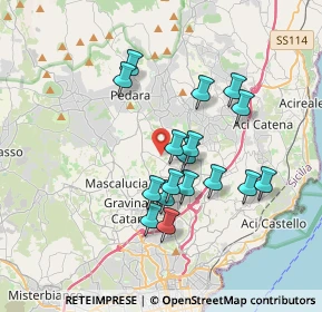 Mappa Via Aspromonte, 95037 San Giovanni la punta CT, Italia (3.51176)