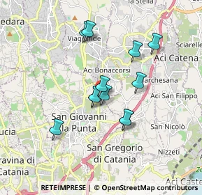Mappa Via Bottazzi, 95037 San Giovanni La Punta CT, Italia (1.60333)
