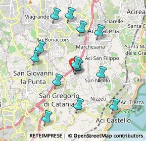 Mappa Via dei Belfiore, 95028 Valverde CT, Italia (2.06286)