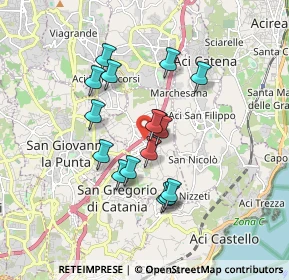 Mappa Via dei Belfiore, 95028 Valverde CT, Italia (1.605)