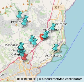 Mappa Via dei Belfiore, 95028 Valverde CT, Italia (4.114)