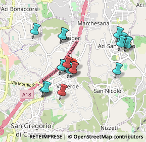 Mappa Via Mario Tosto, 95028 Valverde CT, Italia (0.954)