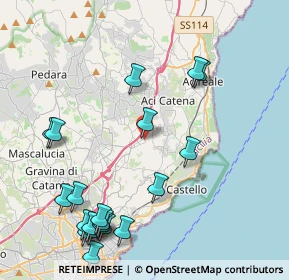 Mappa Via Mario Tosto, 95028 Valverde CT, Italia (5.7225)