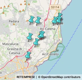 Mappa Via Mario Tosto, 95028 Valverde CT, Italia (3.36909)