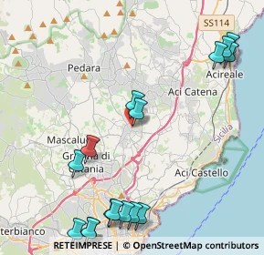 Mappa Via Empoli, 95037 San Giovanni La Punta CT, Italia (6.15813)