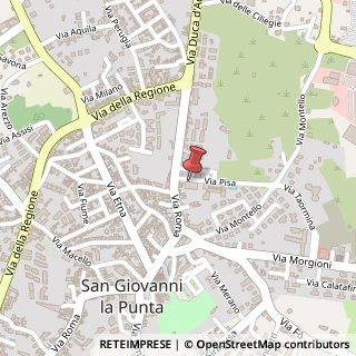 Mappa Via Pisa, 2D, 95037 San Giovanni la Punta, Catania (Sicilia)